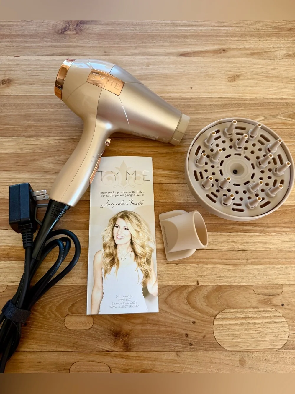 BlowTYME hairdryer Rose Gold powerful lightweight like new